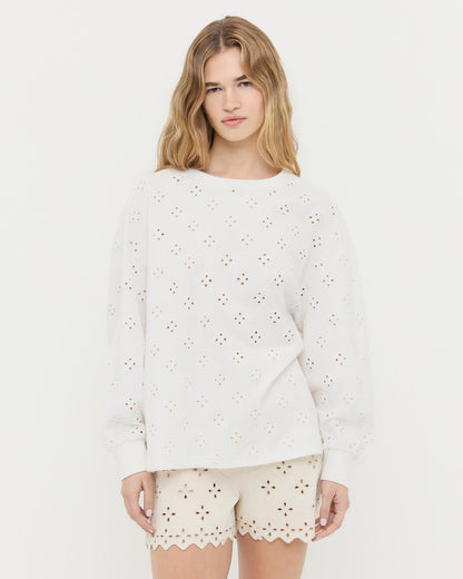 Loeffler Randall Twilla Embroidered Top