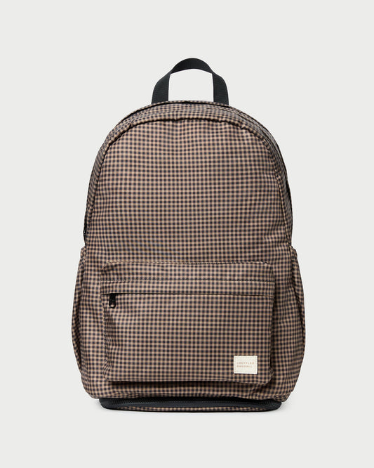Loeffler Randall Stevie Brown/Black Check Backpack