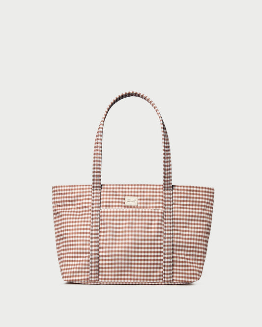 Loeffler Randall Mira Brown Gingham Everyday Tote