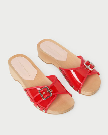 Loeffler Randall Paulie Red Studded Sandal