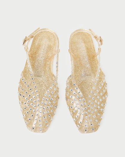 Loeffler Randall Devon Champagne Jelly Slingback Sandal