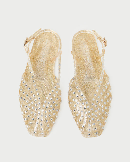 Loeffler Randall Devon Champagne Jelly Slingback Sandal