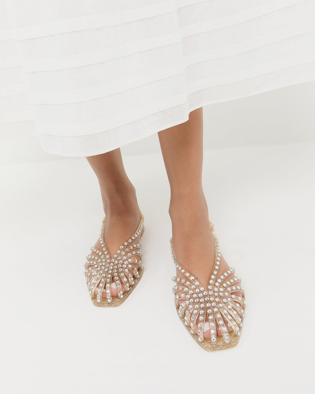 Loeffler Randall Devon Champagne Jelly Slingback Sandal