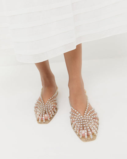 Loeffler Randall Devon Champagne Jelly Slingback Sandal