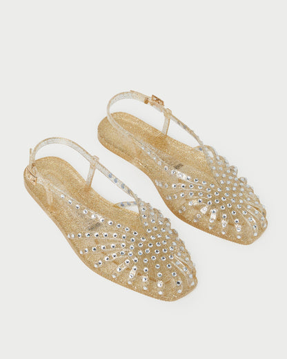 Loeffler Randall Devon Champagne Jelly Slingback Sandal