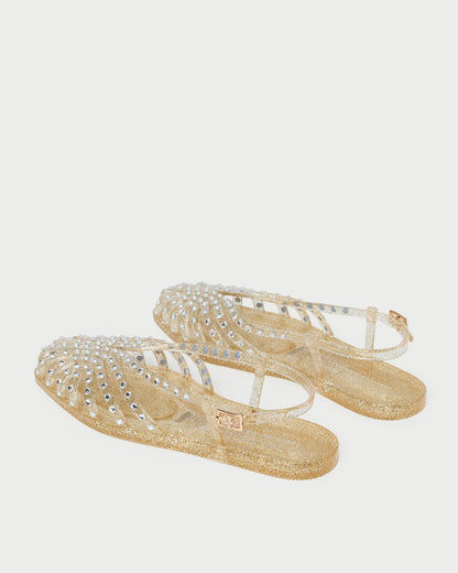 Loeffler Randall Devon Champagne Jelly Slingback Sandal