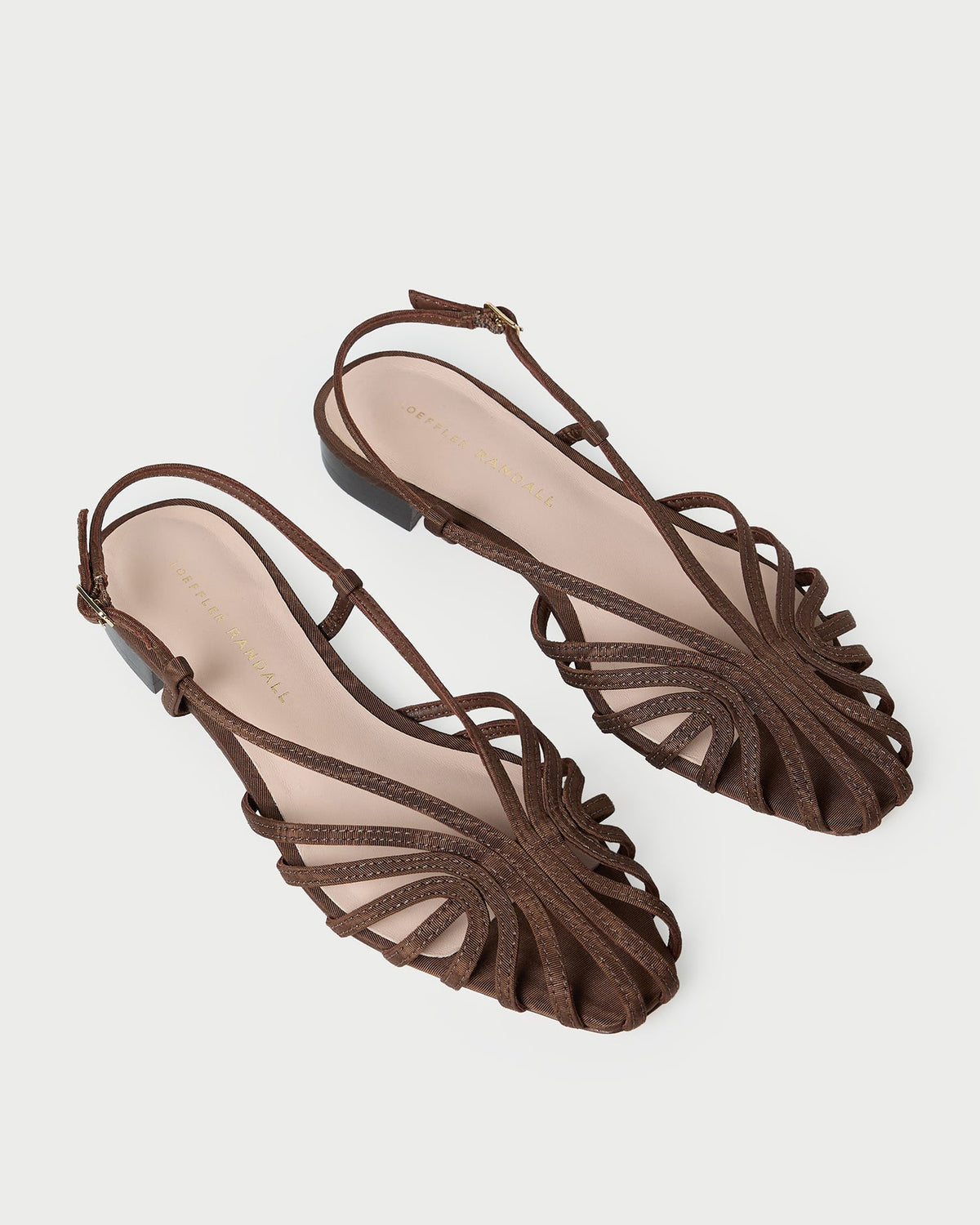 Loeffler Randall Devon Chocolate Moiré Slingback Sandal