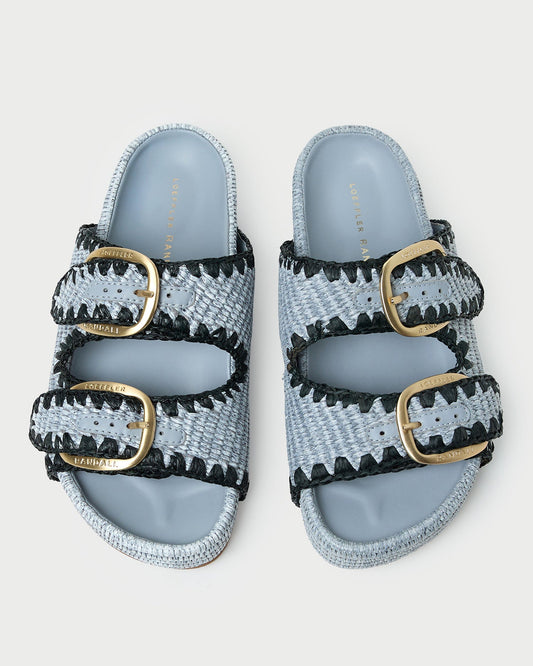 Loeffler Randall Nico Blue Two-Band Sandal