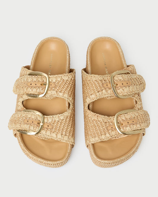 Loeffler Randall Nico Natural Two-Band Sandal