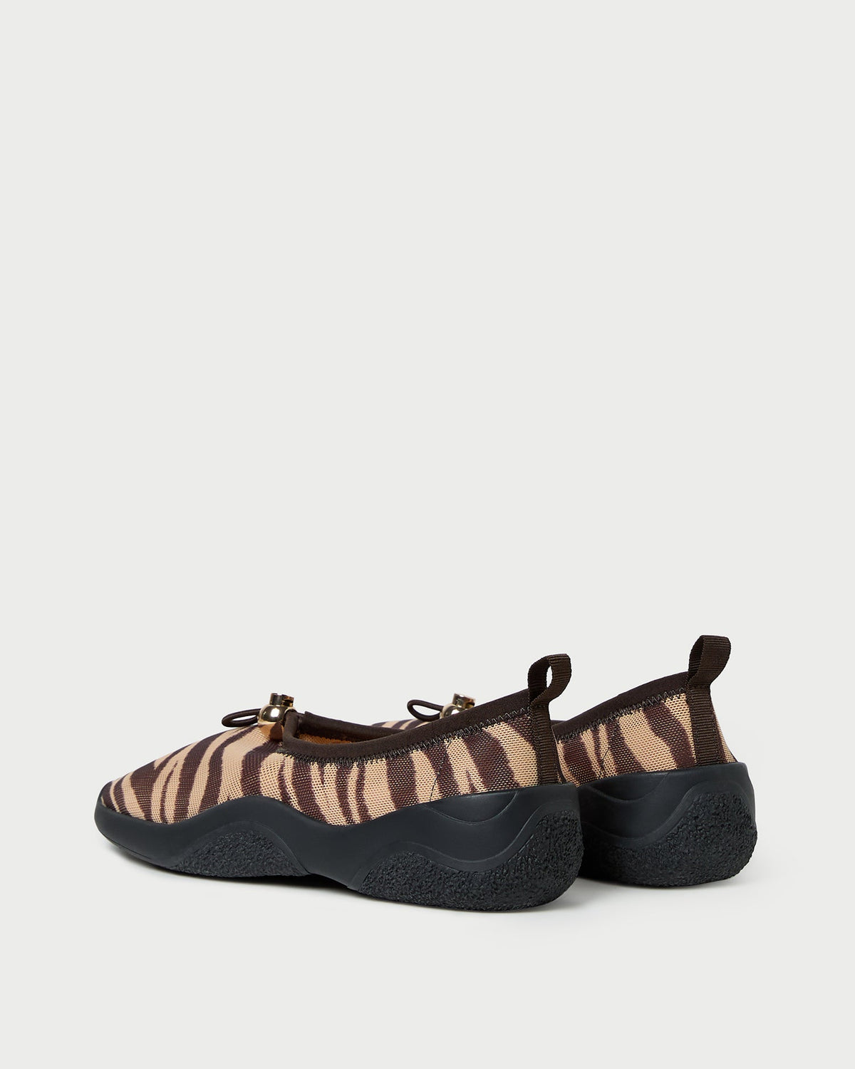 Loeffler Randall Raina Zebra Mesh Flat