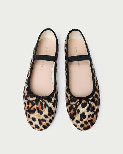 Loeffler Randall Leonie Leopard Jersey Ballet Flat