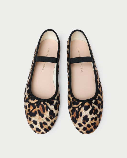 Loeffler Randall Leonie Leopard Jersey Ballet Flat