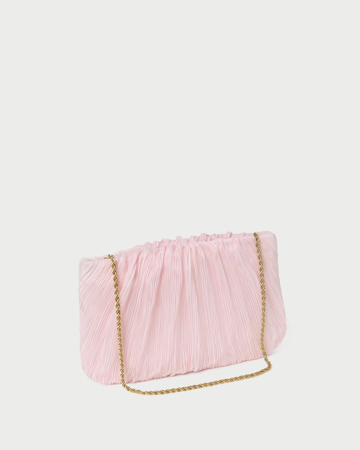 Loeffler Randall Brit Pink Flat Pleated Clutch