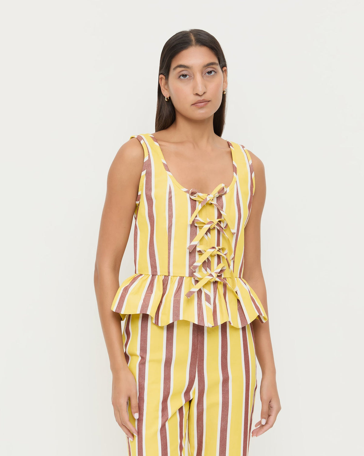 Loeffler Randall Pilar Tie-Front Top