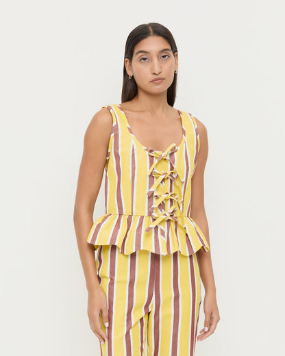 Loeffler Randall Pilar Tie-Front Top