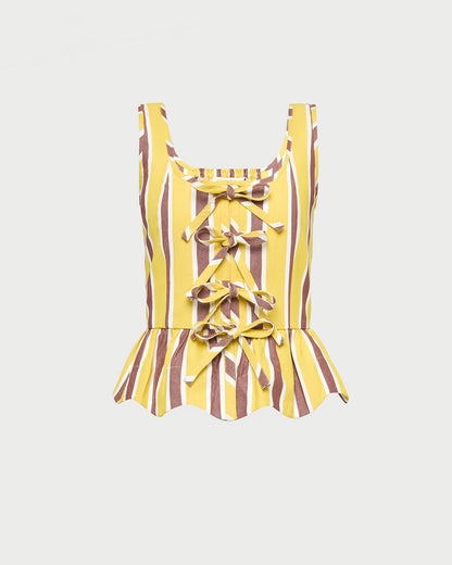 Loeffler Randall Pilar Tie-Front Top