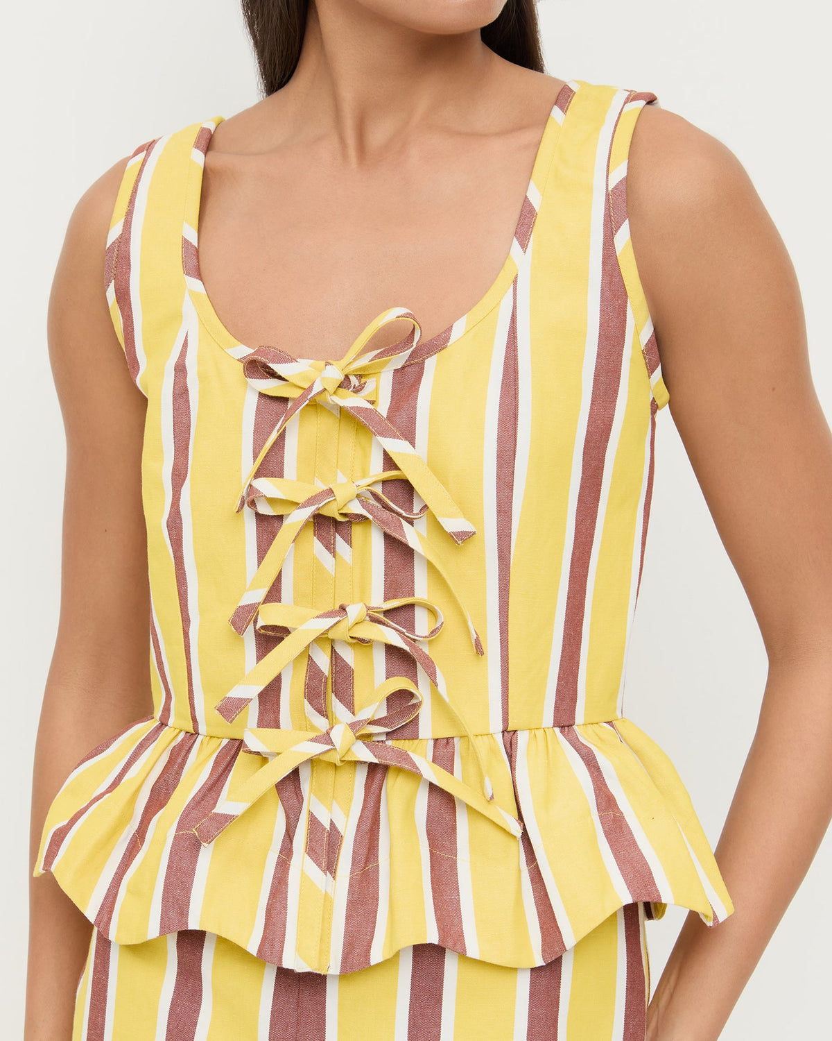 Loeffler Randall Pilar Tie-Front Top
