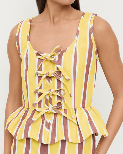 Loeffler Randall Pilar Tie-Front Top