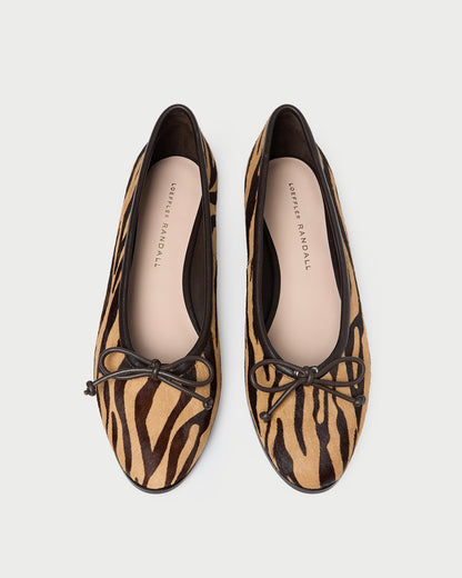 Loeffler Randall Noelle Zebra Ballet Flat