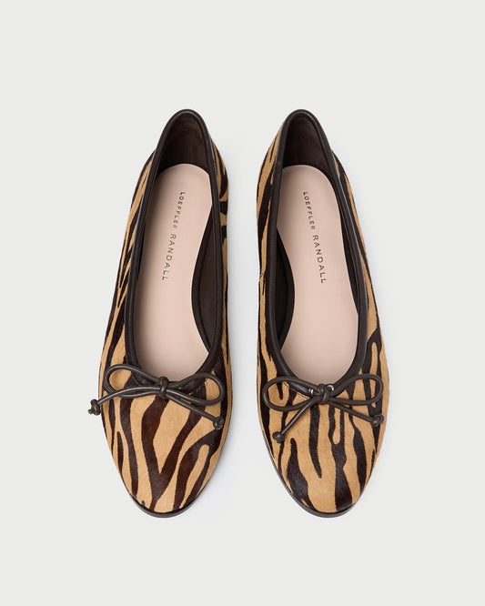 Loeffler Randall Noelle Zebra Ballet Flat