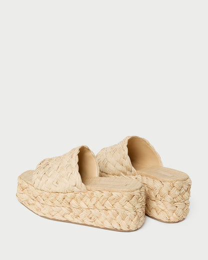 Loeffler Randall Aaron Natural Braided Straw Mule