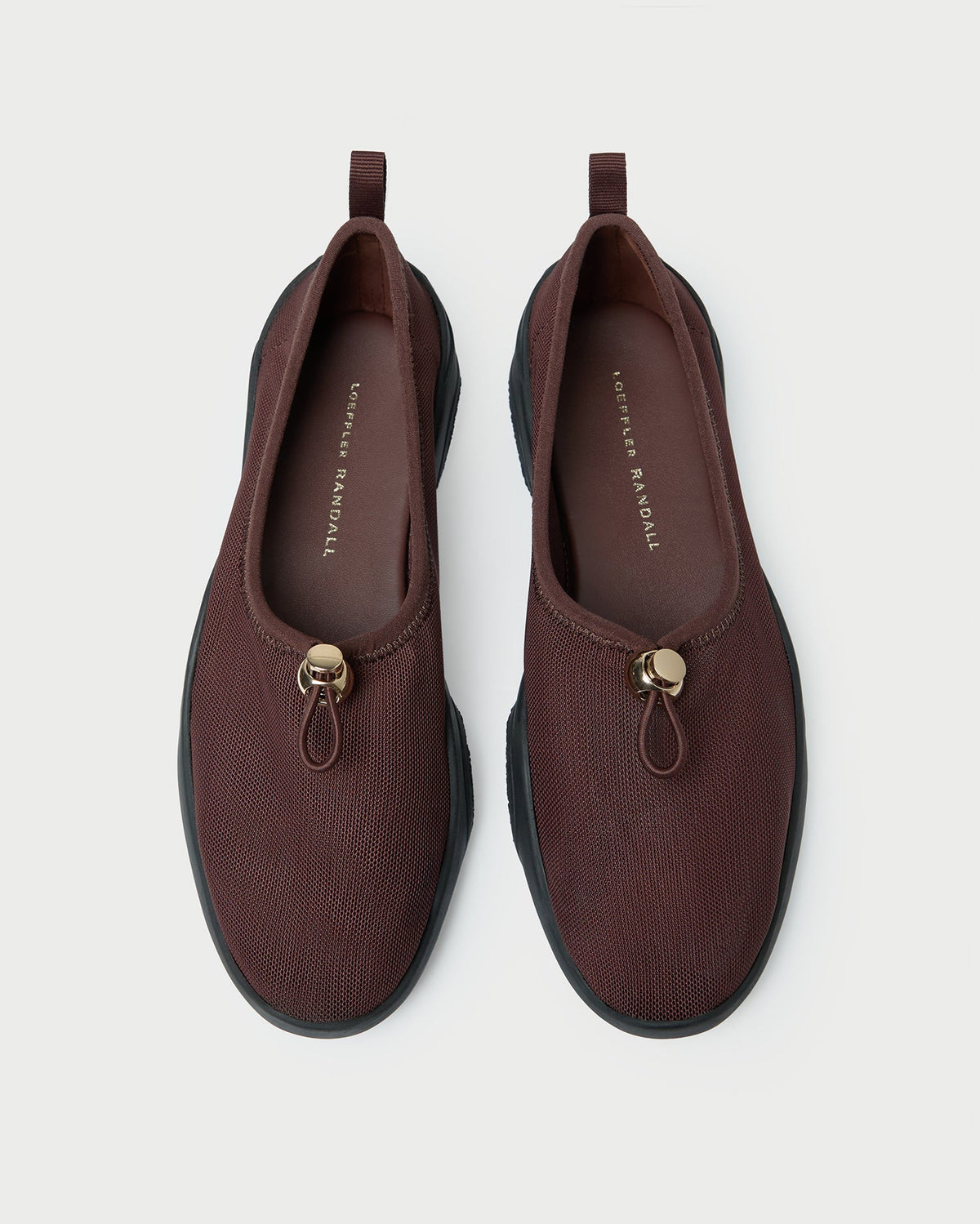 Loeffler Randall Raina Dark Brown Mesh Flat