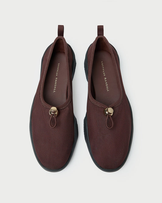 Loeffler Randall Raina Dark Brown Mesh Flat