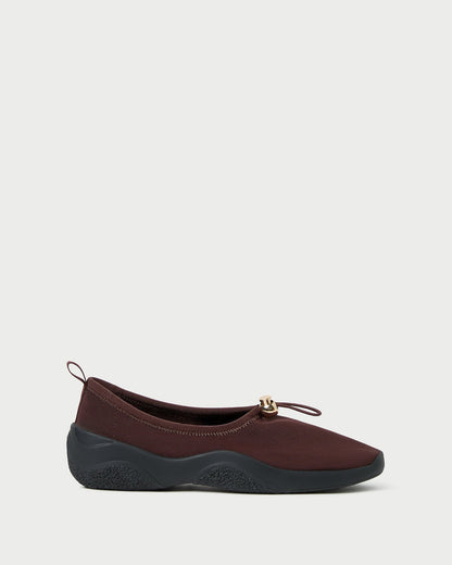 Loeffler Randall Raina Dark Brown Mesh Flat