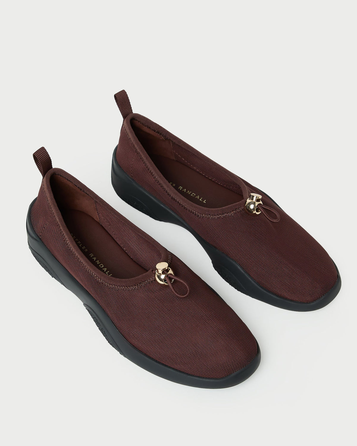 Loeffler Randall Raina Dark Brown Mesh Flat