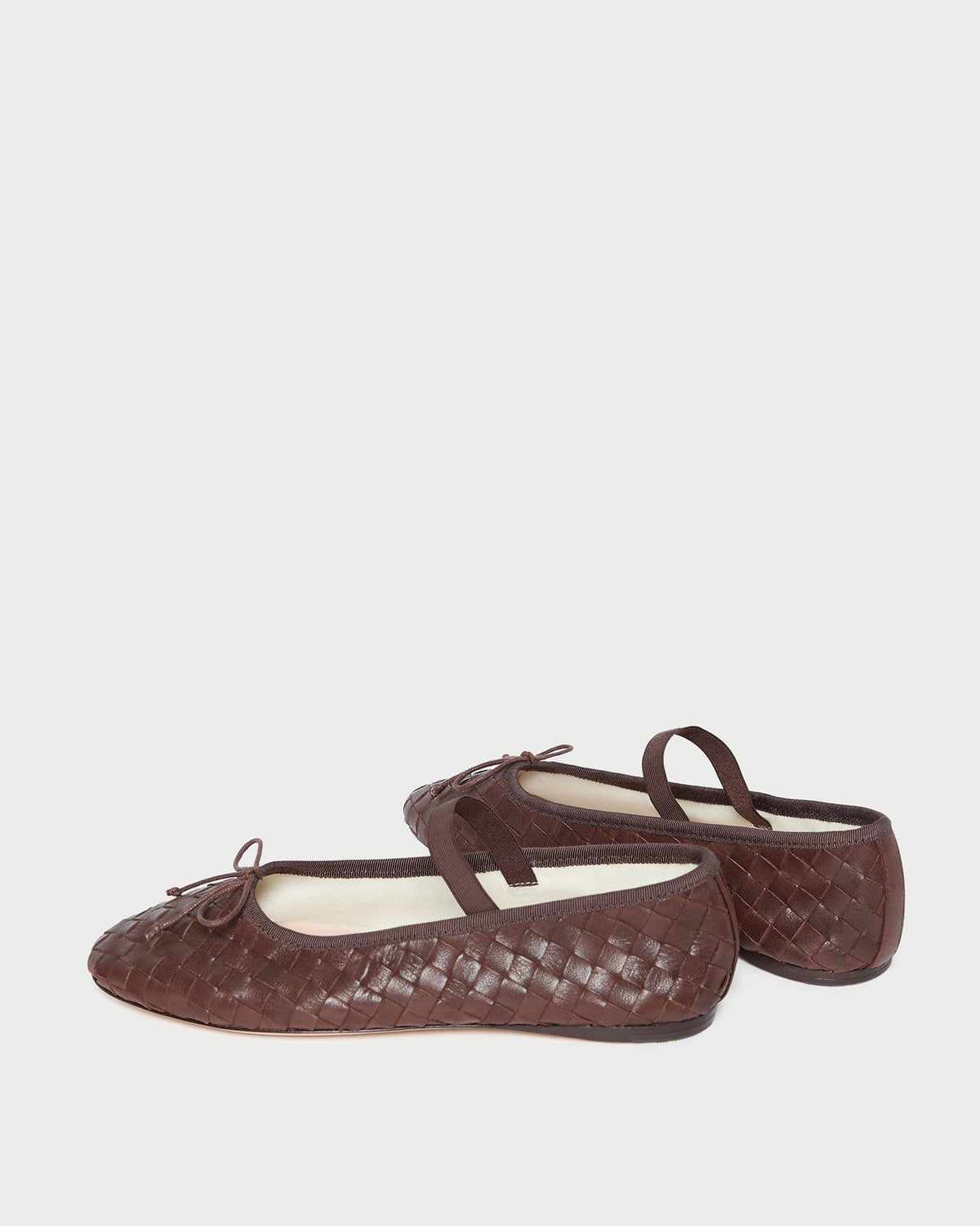Loeffler Randall Leonie Espresso Woven Ballet Flat