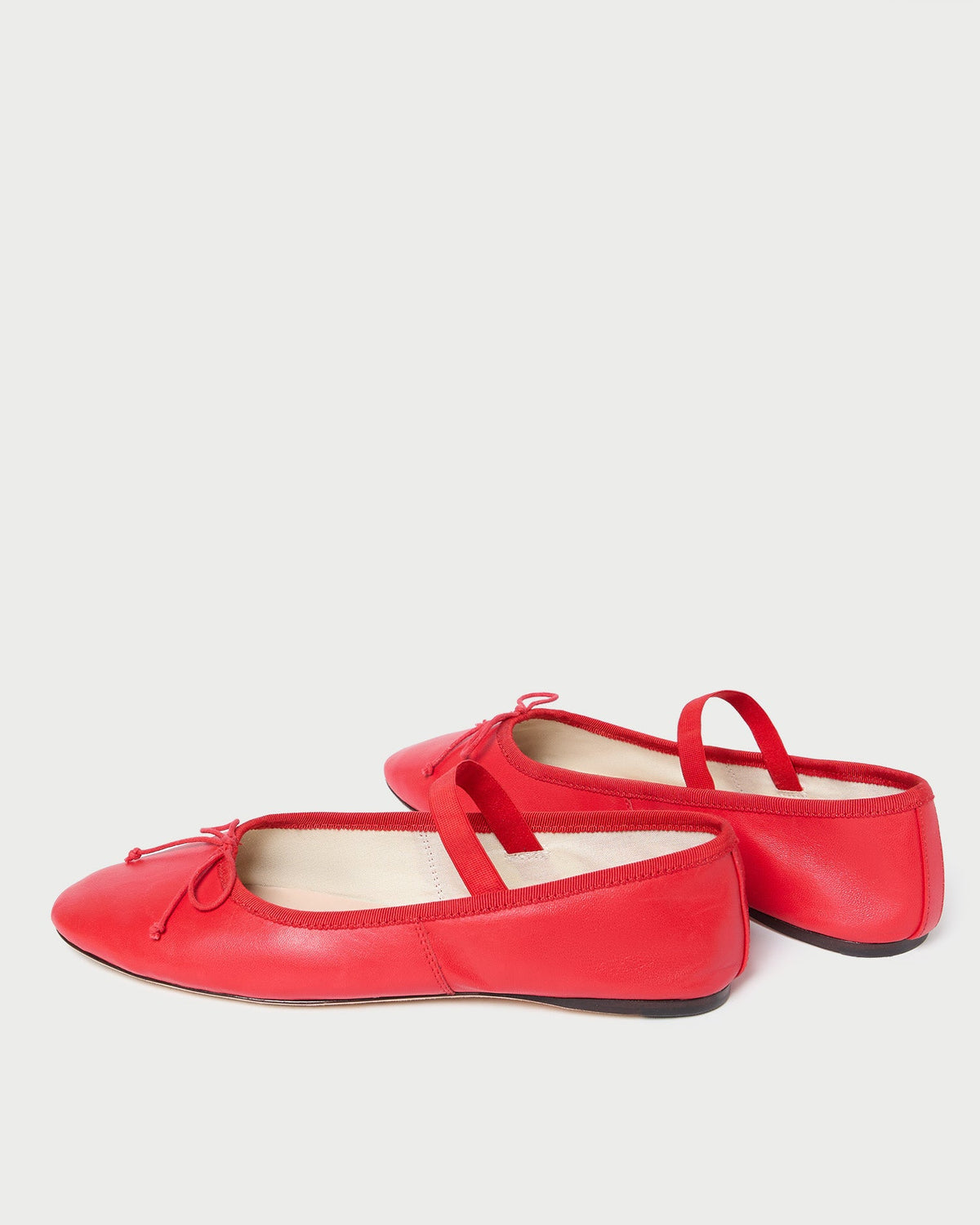 Loeffler Randall Leonie Red Leather Ballet Flat