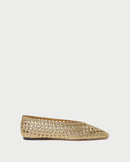 Loeffler Randall Emery Gold Ballet Flat