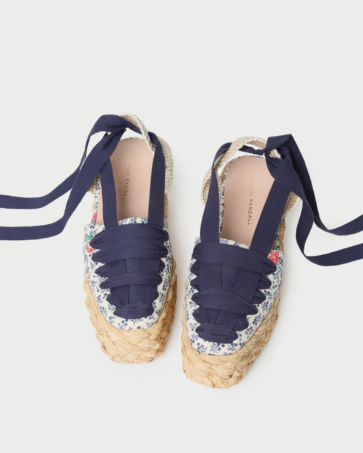 Loeffler Randall Mason Natural/Floral Platform Espadrille