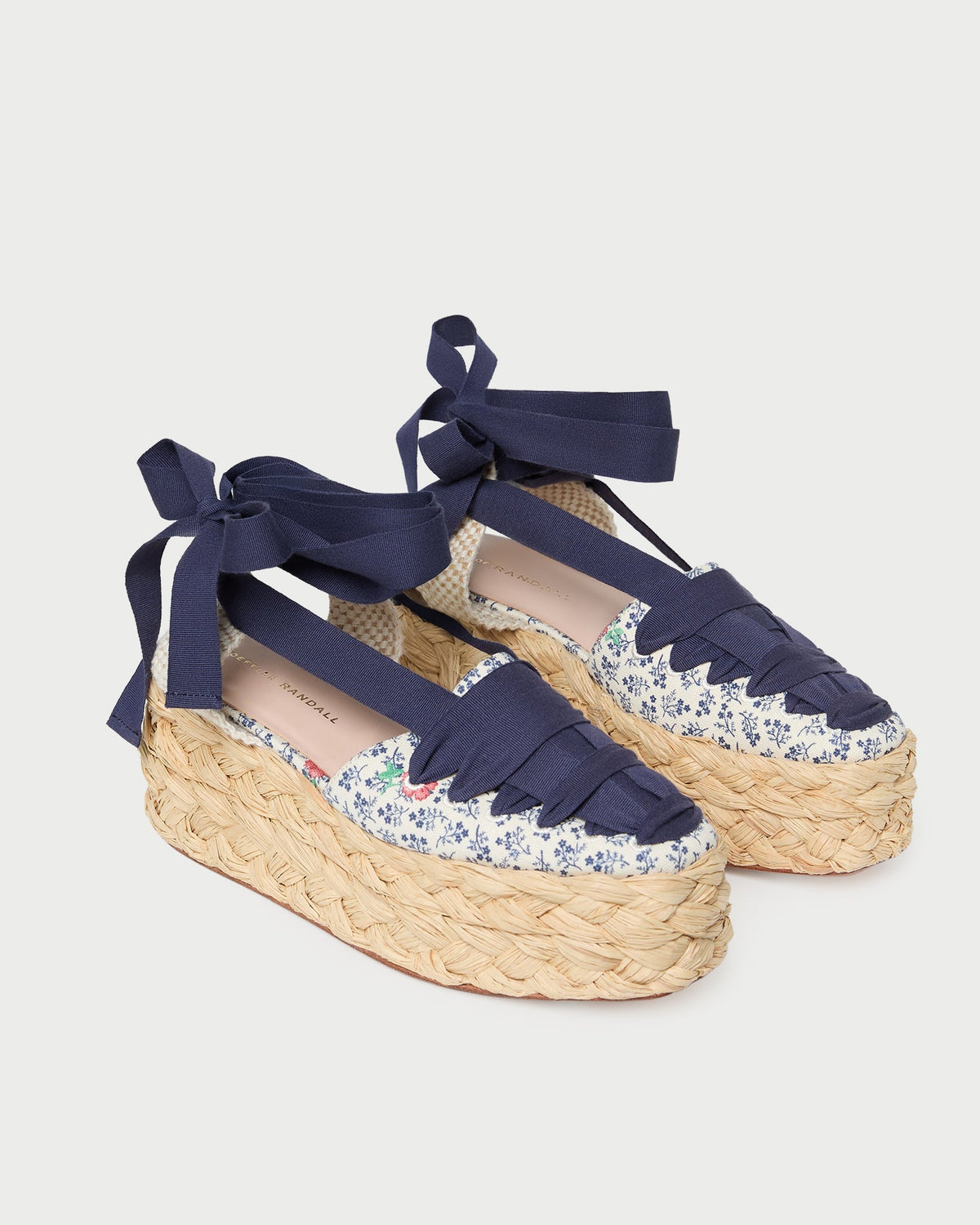 Loeffler Randall Mason Natural/Floral Platform Espadrille