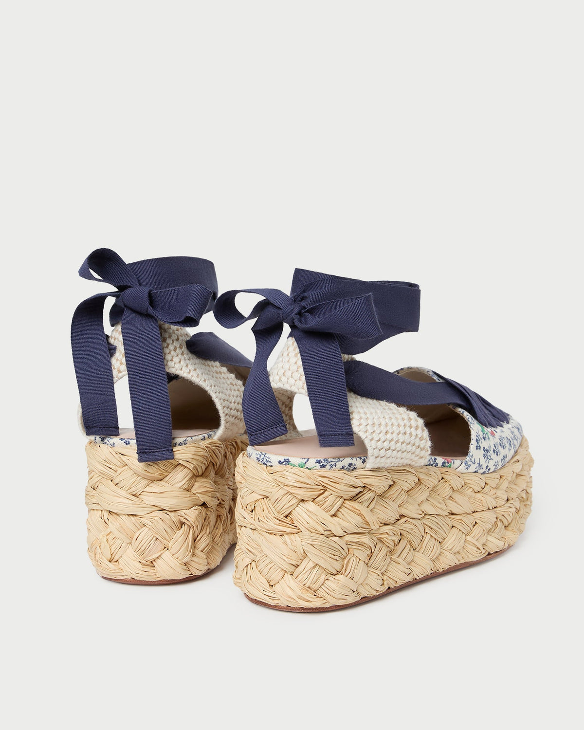 Loeffler Randall Mason Natural/Floral Platform Espadrille