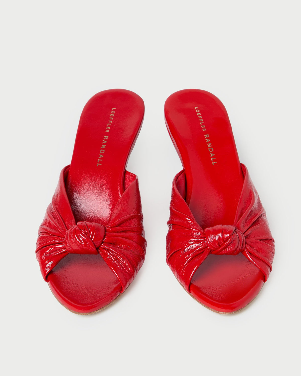 Loeffler Randall Marsy Red Leather Knot Wedge