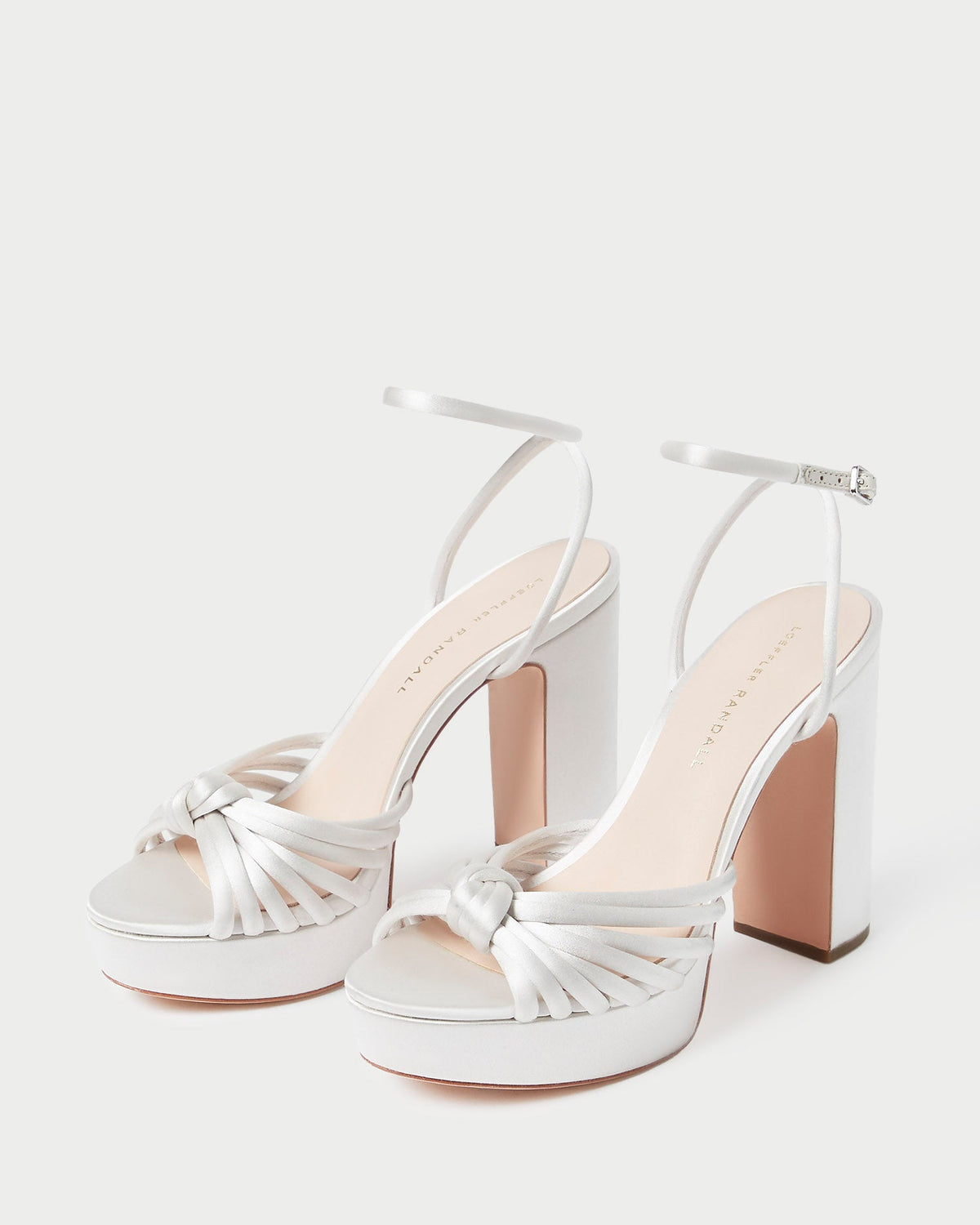 Loeffler Randall Rivka Cream Knot Platform Sandal