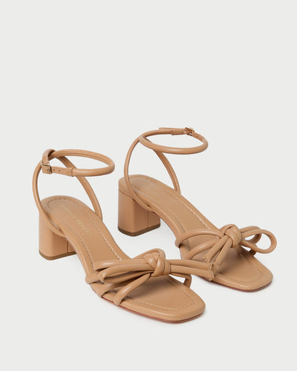 Loeffler Randall Mikel Dune Bow Mid-Heel Sandal