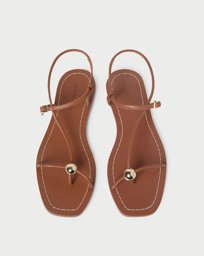 Loeffler Randall Lara Timber Leather Sandal