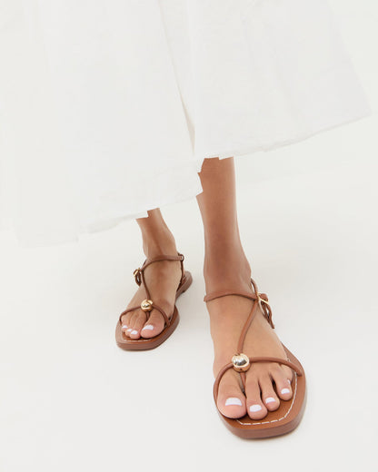 Loeffler Randall Lara Timber Leather Sandal