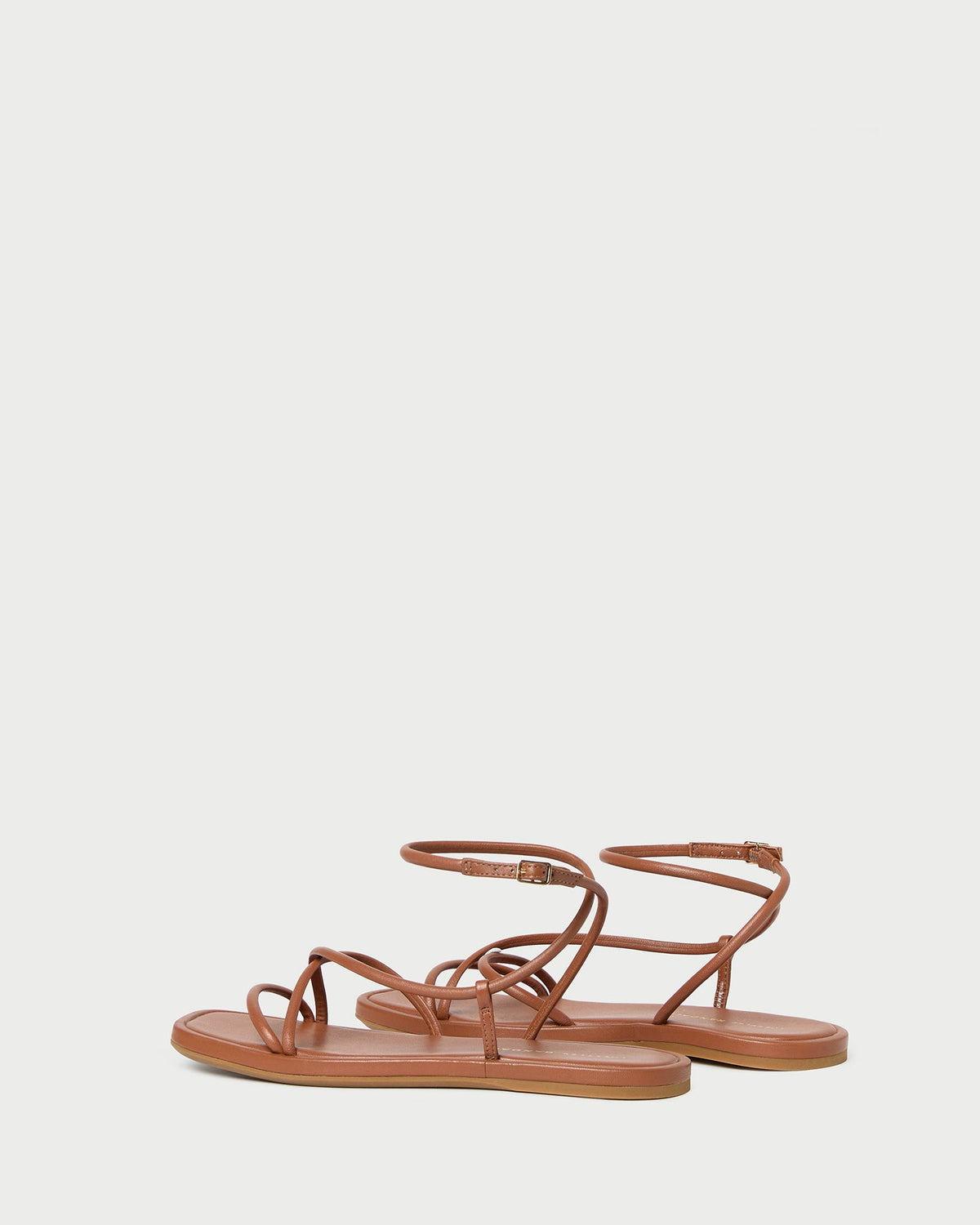 Loeffler Randall Noor Timber Leather Flat Sandal