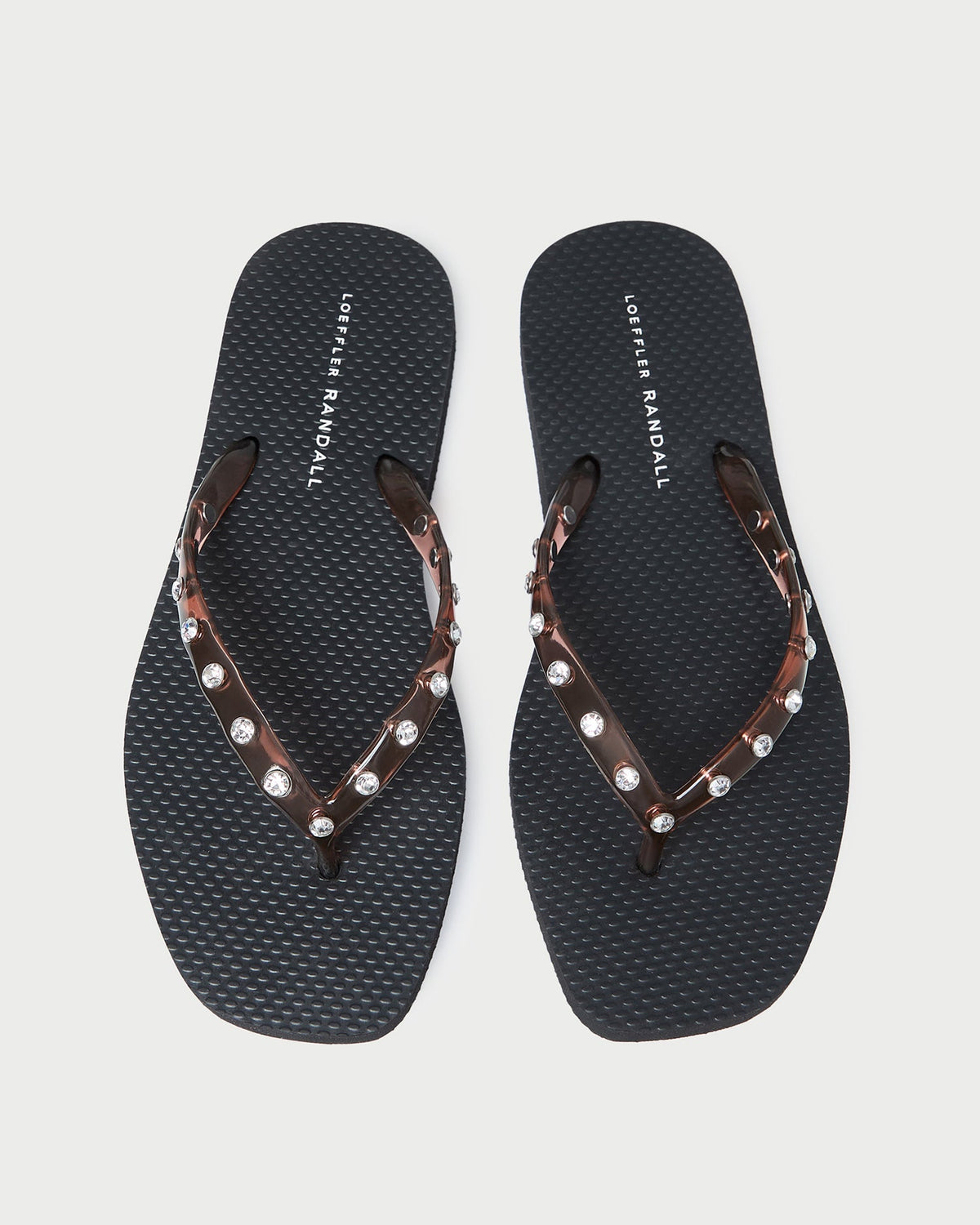 Loeffler Randall Taryn Brown Jelly Flip Flop