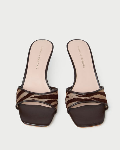 Loeffler Randall Tavia Zebra Mesh Mule