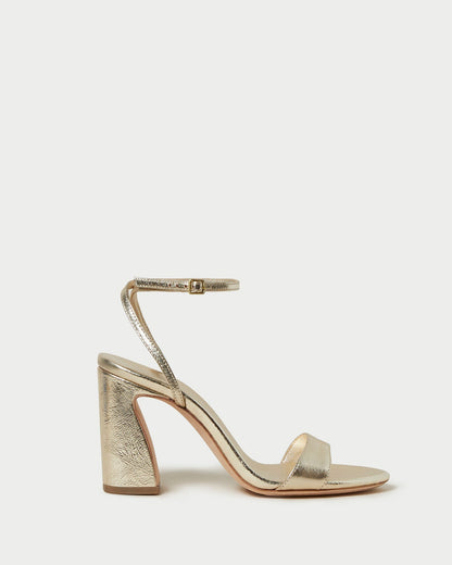 Loeffler Randall Malia Champagne Curved-Heel Sandal