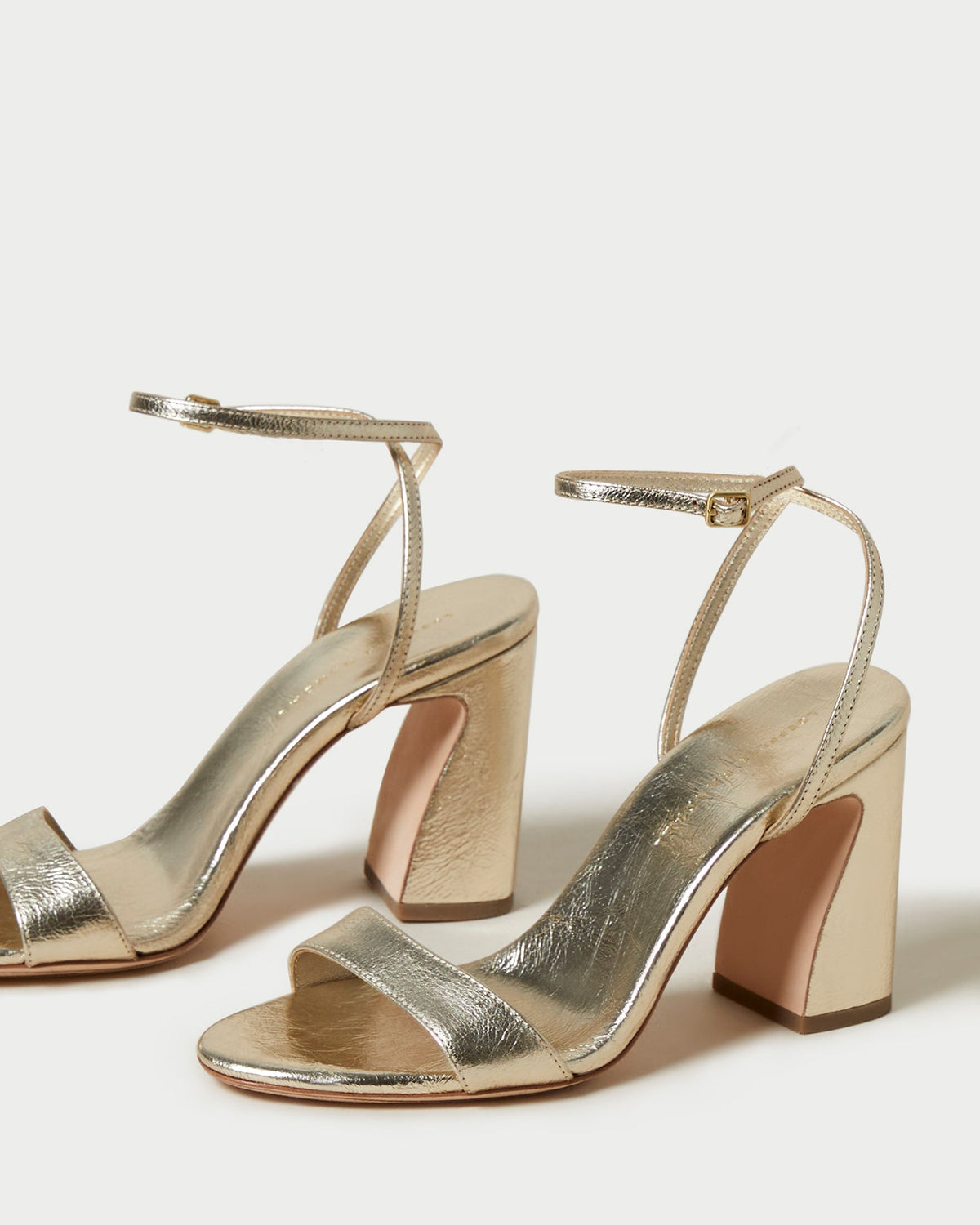 Loeffler Randall Malia Champagne Curved-Heel Sandal