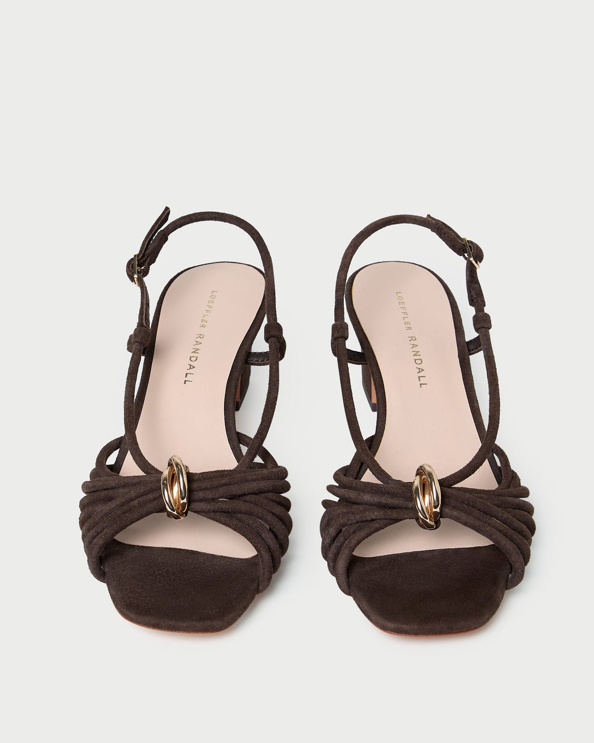 Loeffler Randall Minna Brown Suede Heeled Sandal