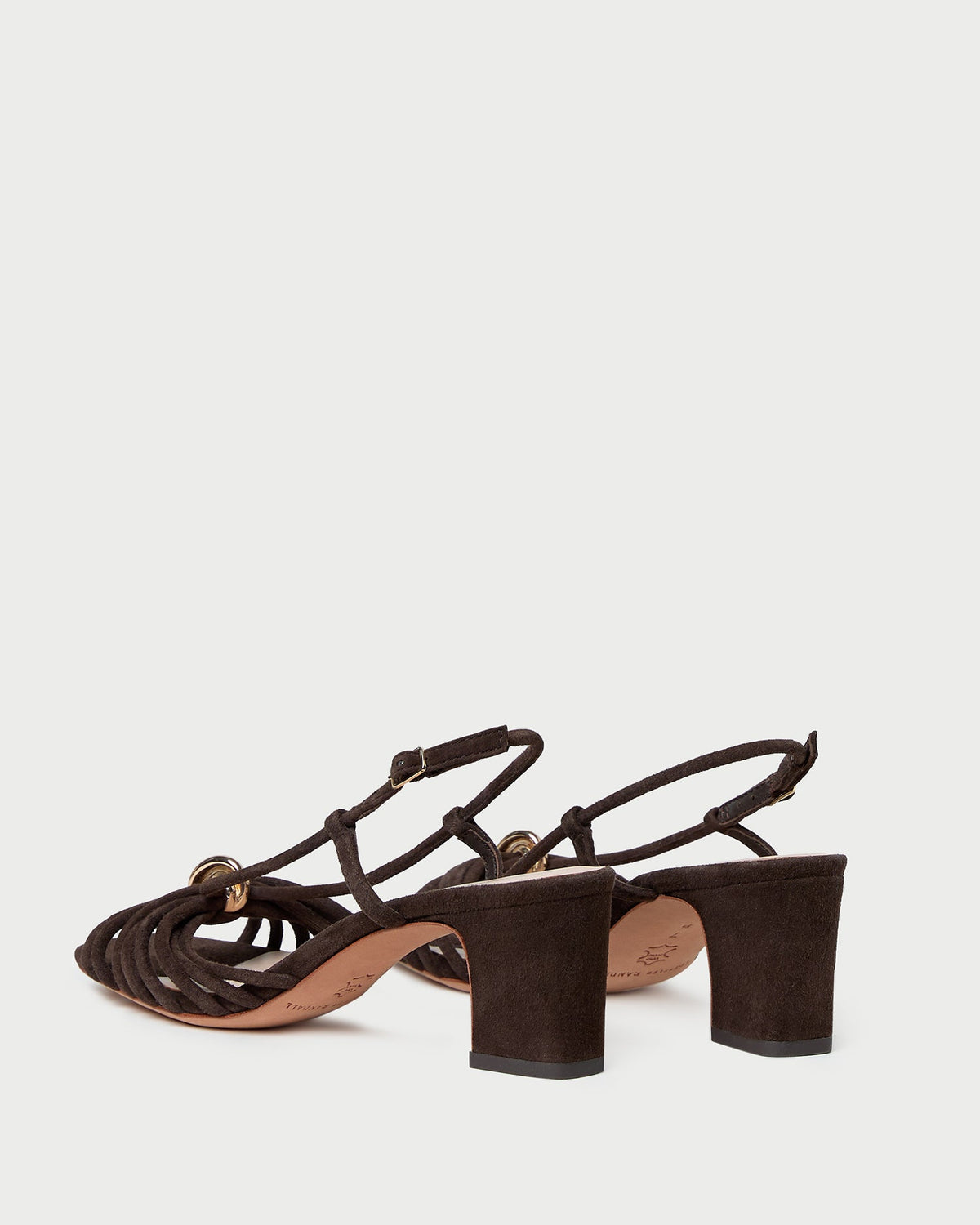 Loeffler Randall Minna Brown Suede Heeled Sandal