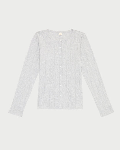 Loeffler Randall Ash Pointelle Cardigan