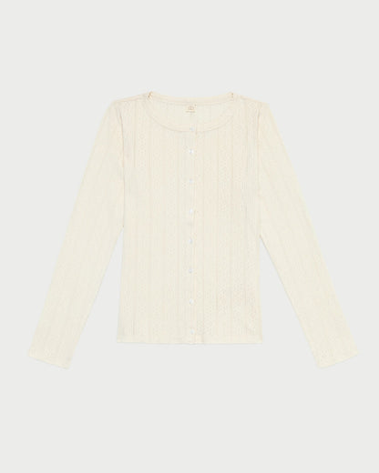 Loeffler Randall Ash Pointelle Cardigan