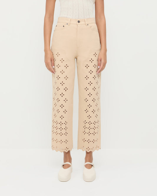 Loeffler Randall Demi Embroidered Pant